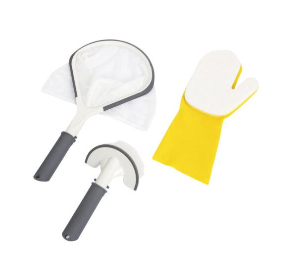 Set za čišćenje 3u1 za Jacuzzi Lay-Z-Spa BESTWAY + Mrežica + Četka + Rukavica