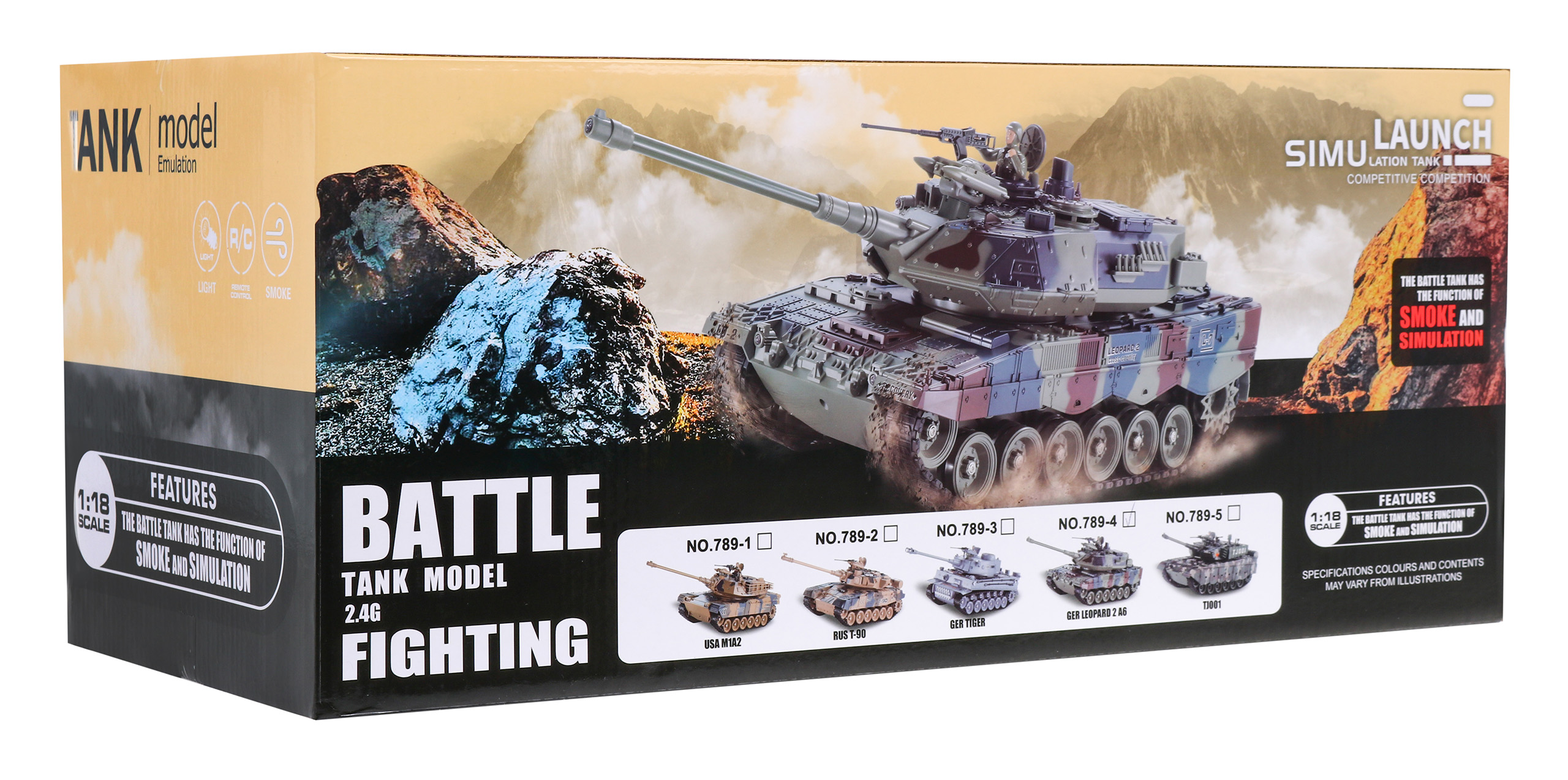 Daljinski upravljiv tenk Leopard 2A6 za djecu od 3 godine i više, zeleni, razmjera 1:18. Uključuje funkciju dima, 2,4 GHz daljinski upravljač i dodatnu opremu. 6 Daljinski upravljiv tenk Leopard 2A6 za djecu od 3 godine i više, zeleni, razmjera 1:18. Uključuje funkciju dima, 2,4 GHz daljinski upravljač i dodatnu opremu. - Slika 6