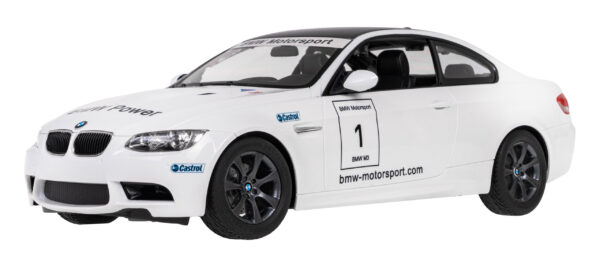 BMW M3 bijeli model RASTAR u mjerilu 1:14, daljinski upravljani automobil + daljinski upravljač 2,4 GHz.