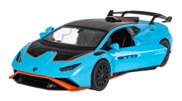 Lamborghini Huracan STO RASTAR model 1:32 s metalnom karoserijom + ručno otvarajuća vrata.
