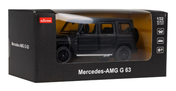 Mercedes-AMG G 63 crni RASTAR model 1:32 s metalnim karoserijom + ručno otvarajući dijelovi