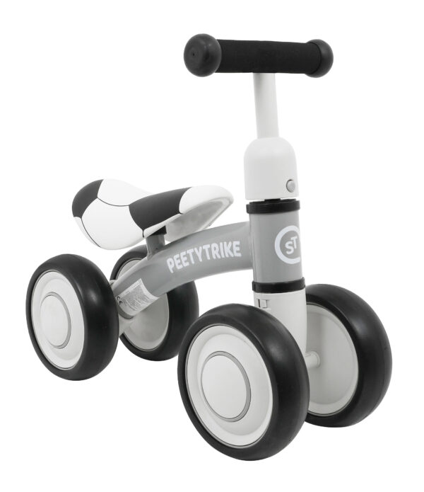 Prvi bicikl bez pedala PettyTrike za djecu Bijeli četverokotačni tricikl SporTrike.
