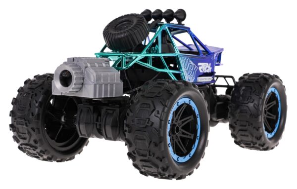 Robotizirani REAL ROCK s funkcijom dima R/C Plavi