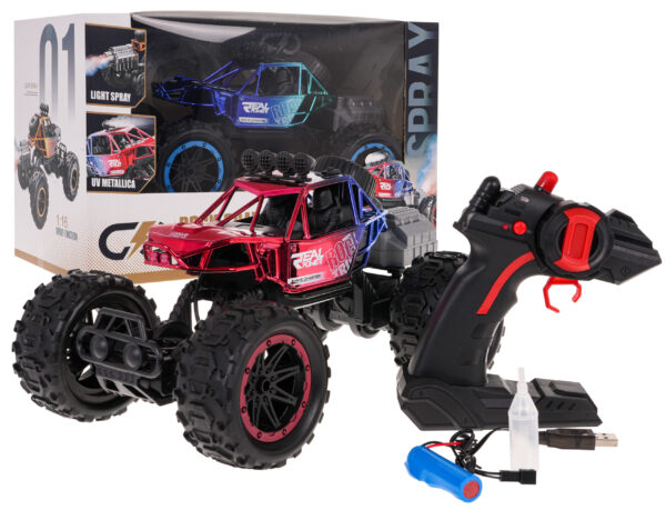 Robot-pauk REAL ROCK s funkcijom dima R/C crveni