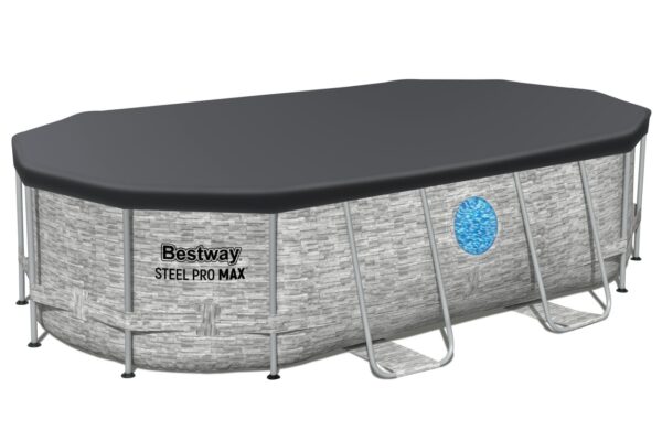 Bazen s okvirom Power Steel Swim Vista s prozorom 427x250x100 cm 14x8FT BESTWAY 7u1