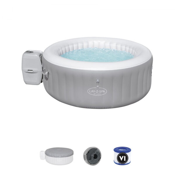 St. Lucia Lay-Z-Spa napuhivački jacuzzi BESTWAY za 3 osobe + pumpa + filter + poklopac