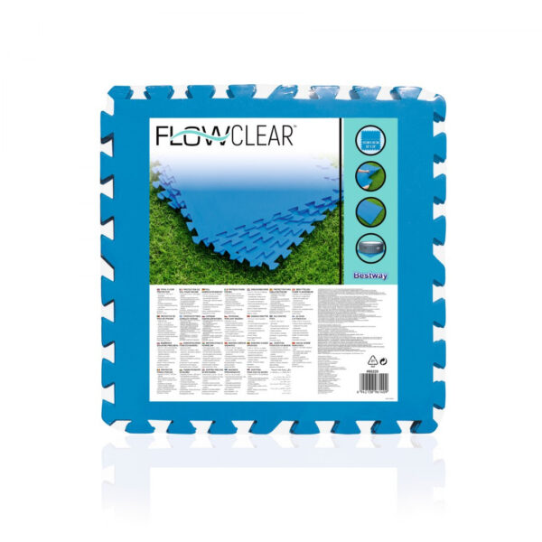 Pjenasta podloga za bazen u vrtu Plava 9 kom. 50x50cm BESTWAY