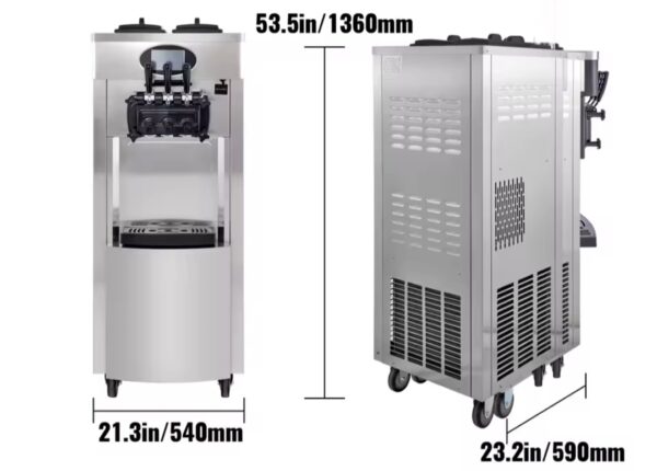 Aparat za sladoled sa zaslonom - 3 okusa,s funkcijom predhlađenja