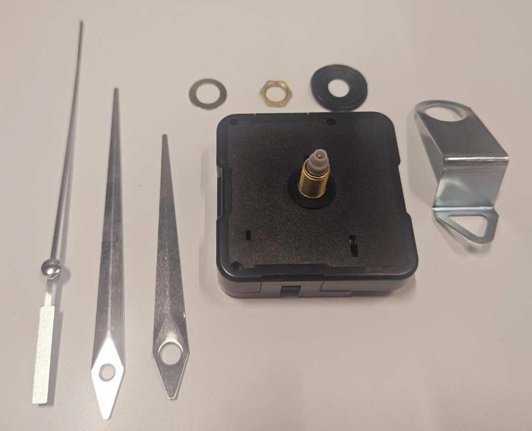 Mehanizam za sat nečujni 8mm - srebrne kazaljke S1 1 Mehanizam za sat nečujni 8mm - srebrne kazaljke S1