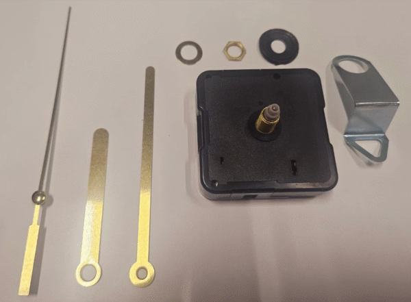 Mehanizam za sat nečujni 6mm - zlatne kazaljke S3