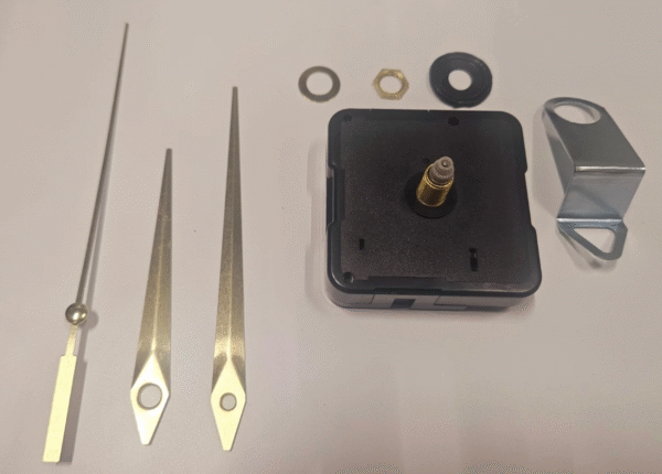 Mehanizam za sat nečujni 6mm - zlatne kazaljke S4