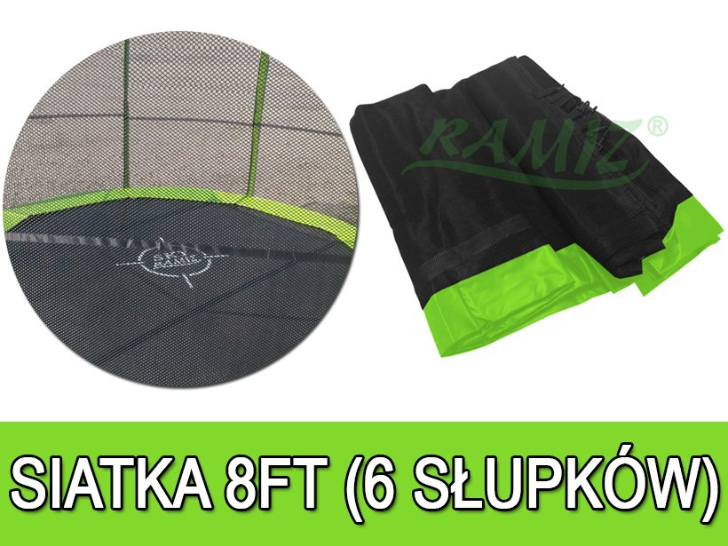 Zaštitna mreža za trampolin 8Ft zelena 1 Zaštitna mreža za trampolin 8Ft zelena
