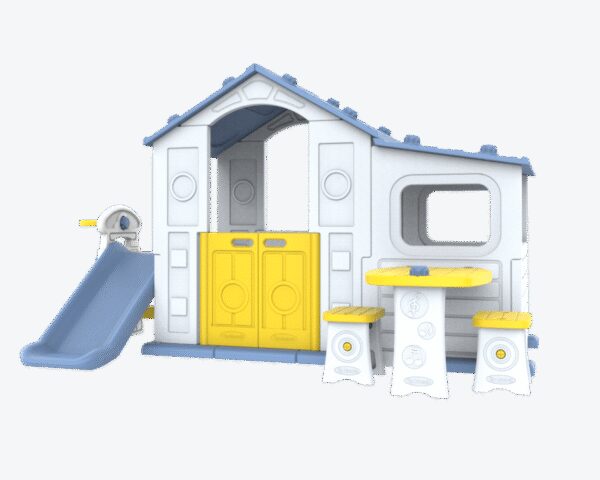 Velika kuća s predvorjem 4-u-1, plavi krov