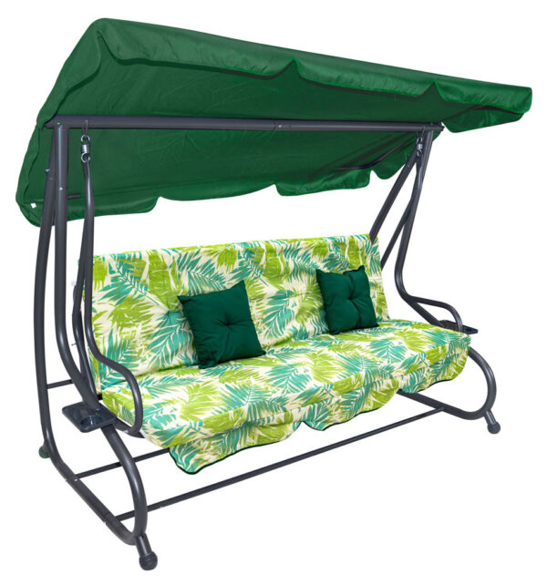 Vrtna ljuljačka sjedalo textylina 2x1 uzorak palminog lišća