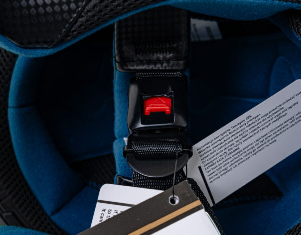 Enduro motociklistička kaciga plava l