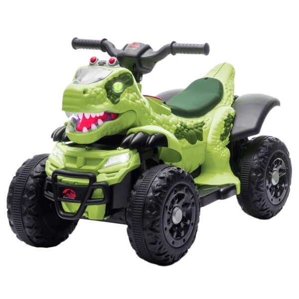 Električni ATV T-REX Dinosaur za djecu, 35W 6V, Premium, zeleni