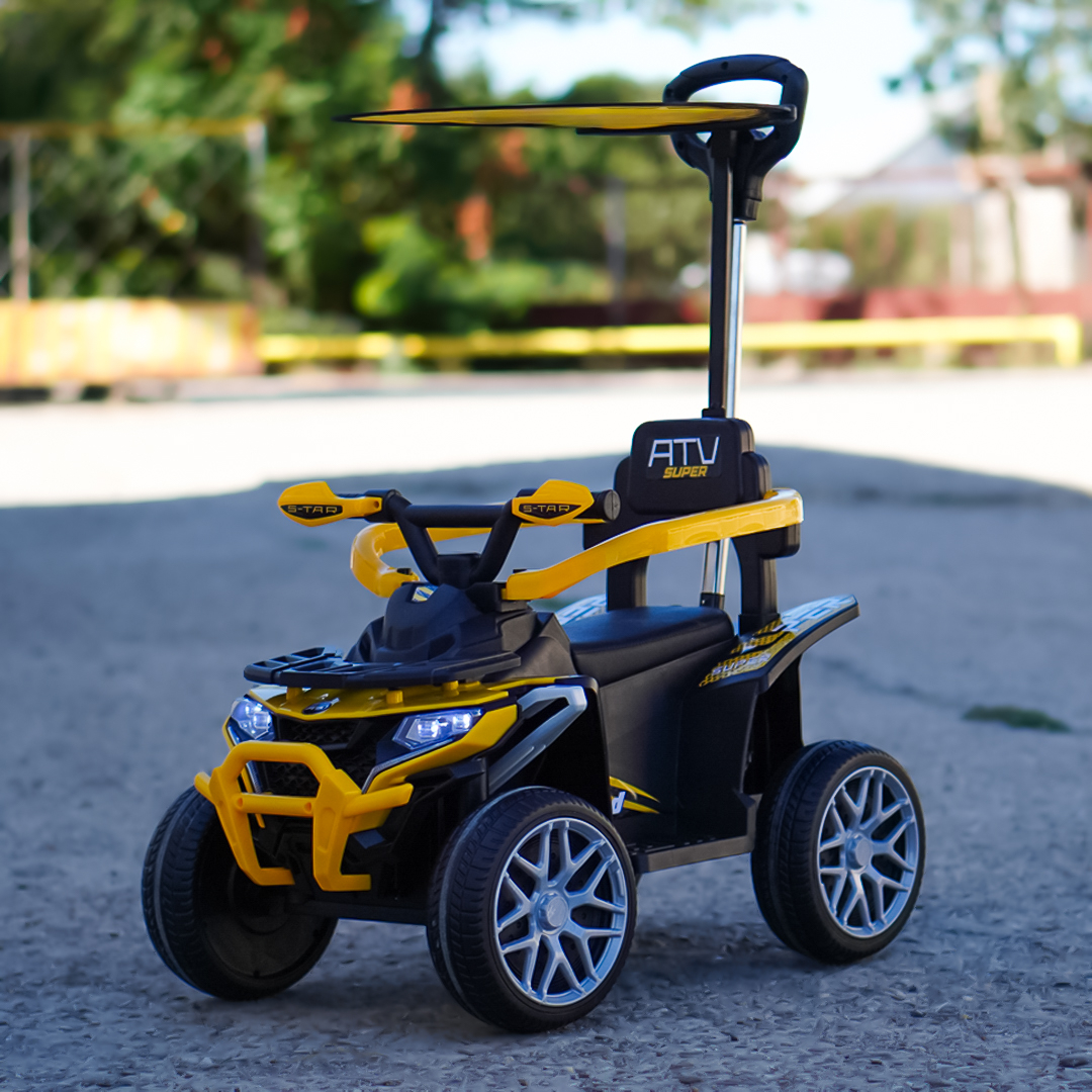 Električni ATV 4 u 1 za djecu, 35W, 6V, premium, žuti 2 Električni ATV 4 u 1 za djecu, 35W, 6V, premium, žuti - Slika 2