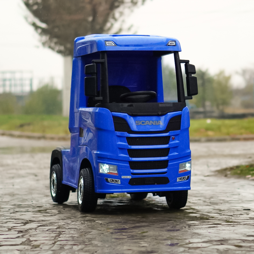 Električni kamion za djecu s licencom, SCANIA R-SERIES, 4x4, 180W, 12V 14Ah, premium oprema, plava 2 Električni kamion za djecu s licencom, SCANIA R-SERIES, 4x4, 180W, 12V 14Ah, premium oprema, plava - Slika 2
