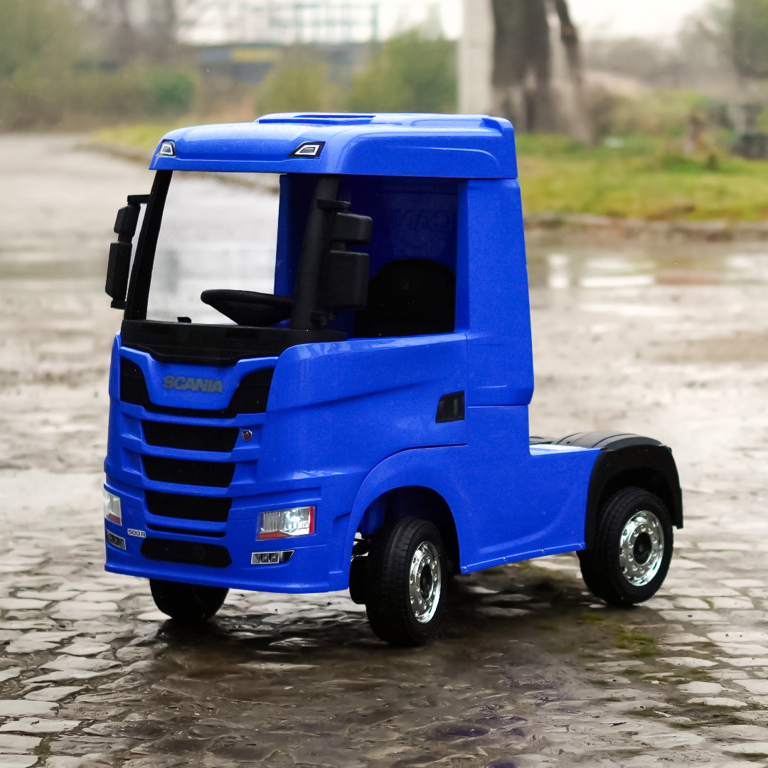 Električni kamion za djecu s licencom, SCANIA R-SERIES, 4x4, 180W, 12V 14Ah, premium oprema, plava 5 Električni kamion za djecu s licencom, SCANIA R-SERIES, 4x4, 180W, 12V 14Ah, premium oprema, plava - Slika 5