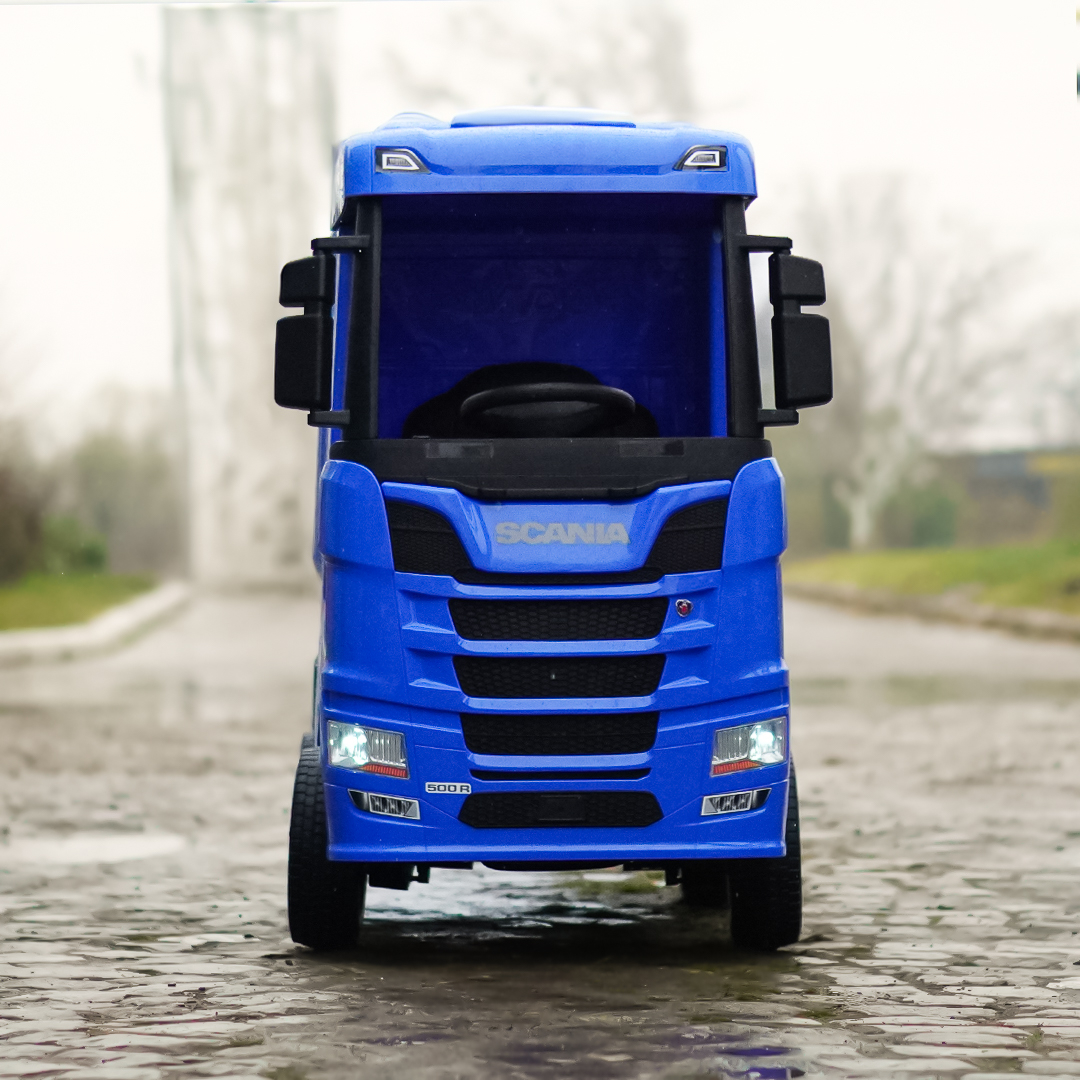 Električni kamion za djecu s licencom, SCANIA R-SERIES, 4x4, 180W, 12V 14Ah, premium oprema, plava 3 Električni kamion za djecu s licencom, SCANIA R-SERIES, 4x4, 180W, 12V 14Ah, premium oprema, plava - Slika 3