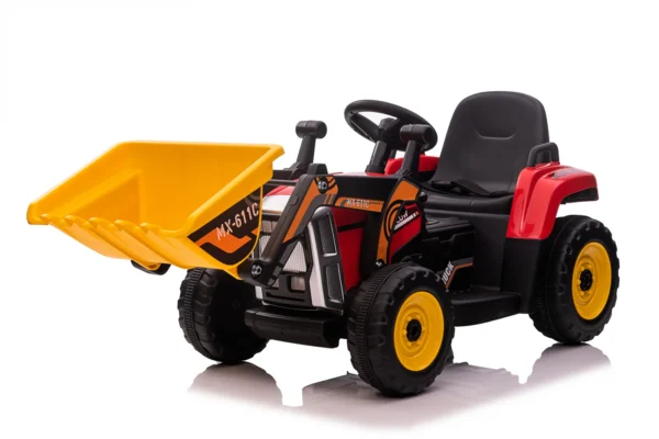 Naslovnica 43 Električni bager za djecu BJ611C, 60W, 12V, bluetooth, daljinski upravljač uključen, crveni