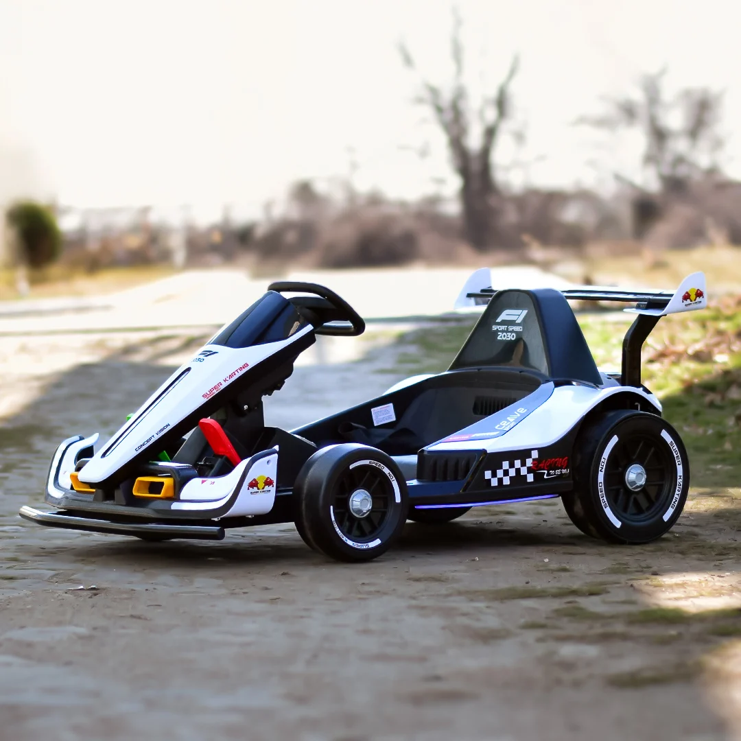 Električni karting za djecu, utrke F1, 3-11 godina, 90W, 12V, daljinski upravljač, bijela 2 Električni karting za djecu, utrke F1, 3-11 godina, 90W, 12V, daljinski upravljač, bijela - Slika 2