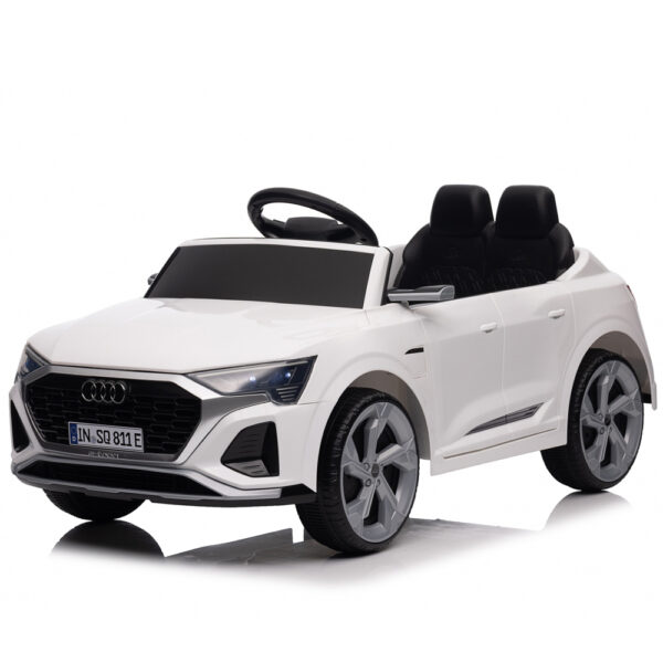 Električni dječji automobil Audi SQ8 s licencom, daljinski upravljač uključen, 70W, 12V, standardni, bijeli