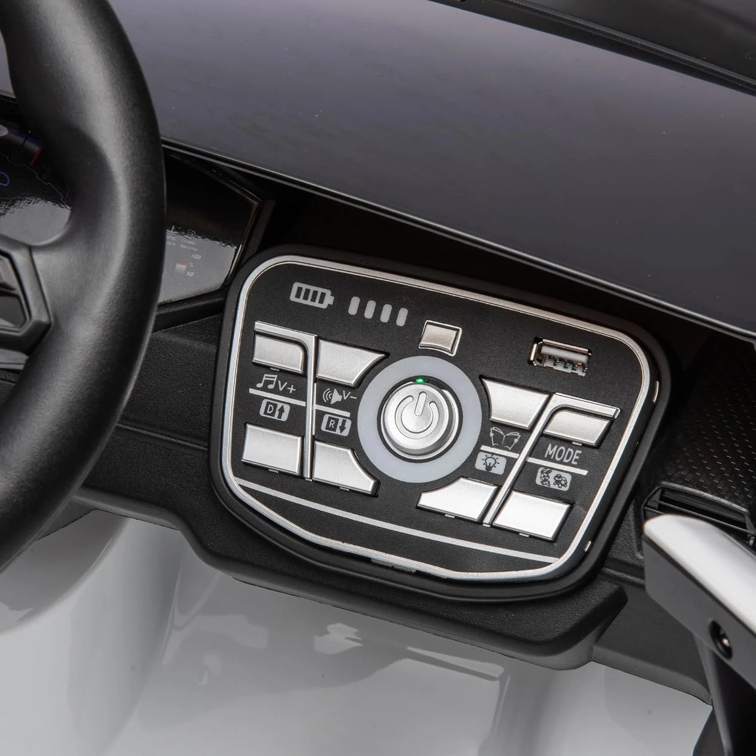 Lamborghini Huracan STO električni automobil za djecu, 12 V, 220 W, Drift način rada, premium značajke, bijela 4 Lamborghini Huracan STO električni automobil za djecu, 12 V, 220 W, Drift način rada, premium značajke, bijela - Slika 4