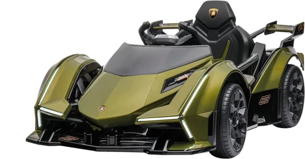 Električni dječji automobil s licencom, Lamborghini Lambo12 Vision, 4x4, 140W, premium, zeleni