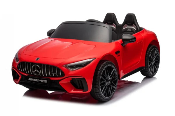 Dječji automobil s licencom Mercedes SL63, 160W, 12V 10Ah, bluetooth, premium, crveni