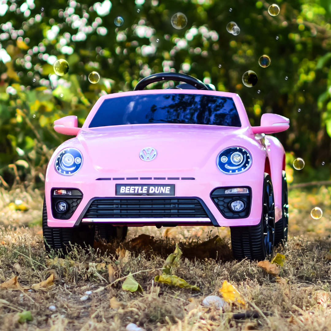 Električni automobil VW Beetle Dune 60W 12V, funkcija ljuljanja, bluetooth, roza 2 Električni automobil VW Beetle Dune 60W 12V, funkcija ljuljanja, bluetooth, roza - Slika 2