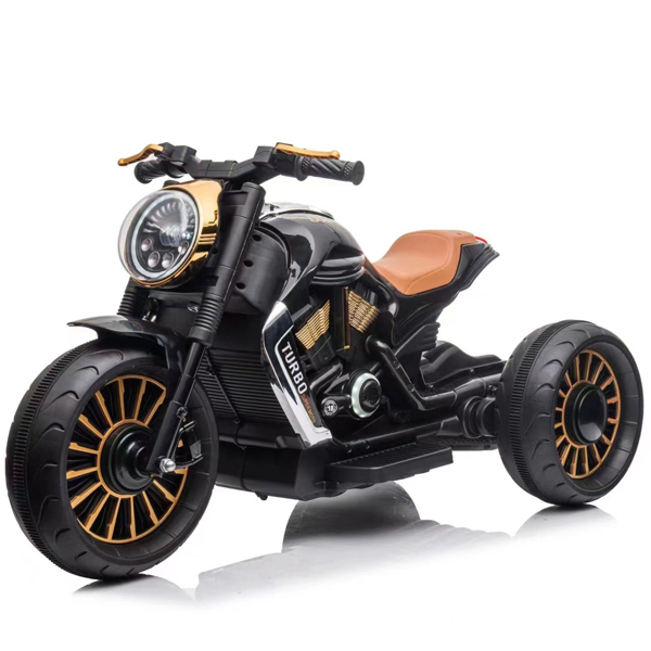 Električni motocikl za djecu, SuperMoto, 70W, 12V, tapecirano sjedalo, bluetooth, crni