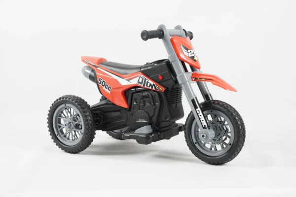 Naslovnica 38 Električni motocikl za djecu, enduro tip, 60W, 12V, narančasti