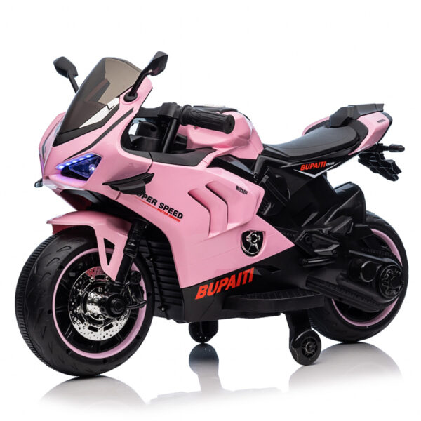 Naslovnica 47 Dječji motocikl BDQ888, 70W 12V, EVA kotači, bluetooth, roza