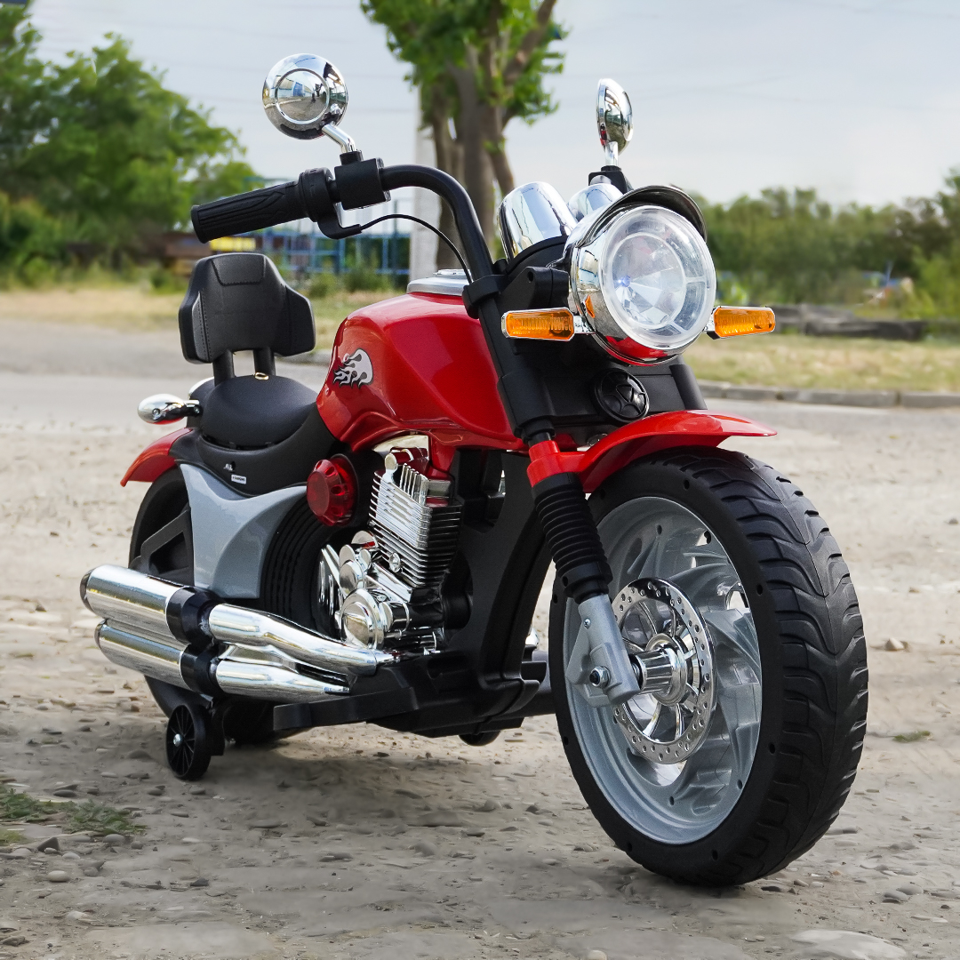 Električni motocikl za vožnju, za djecu 3-9 godina, BJF916, snaga 70W, tapecirano sjedalo, crvena 2 Električni motocikl za vožnju, za djecu 3-9 godina, BJF916, snaga 70W, tapecirano sjedalo, crvena - Slika 2
