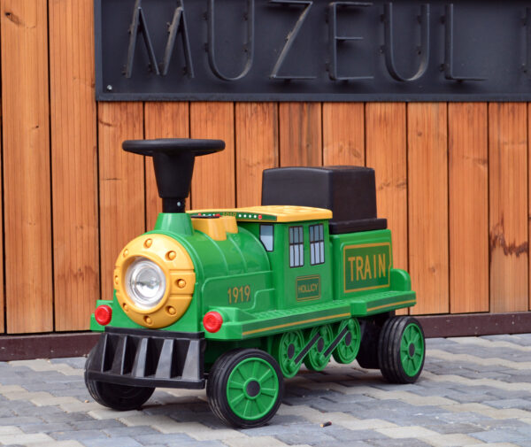 Električni vlakić SX1919 za 2 djece, uklonjiva 12V baterija, 90W, mekani kotači, glazbeni player, zelena