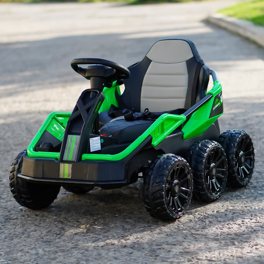Električni UTV za djecu MoonRider, 6x6, 180W, 24V, premium, zeleni 2 Električni UTV za djecu MoonRider, 6x6, 180W, 24V, premium, zeleni - Slika 2