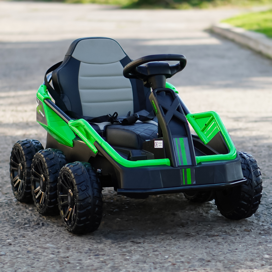 Električni UTV za djecu MoonRider, 6x6, 180W, 24V, premium, zeleni 3 Električni UTV za djecu MoonRider, 6x6, 180W, 24V, premium, zeleni - Slika 3