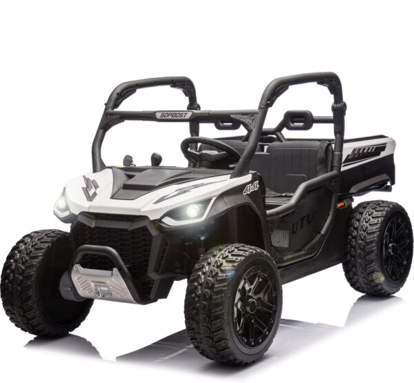 Dječji električni UTV, Ranger 4x4, 2 sjedala, 300W 24V, premium, bijeli