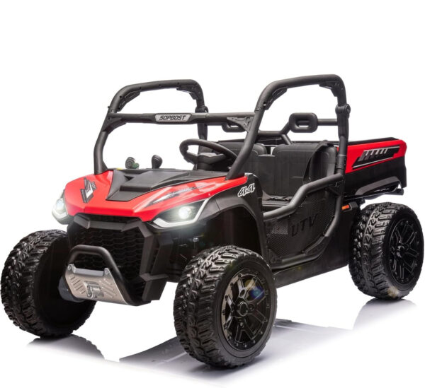 Dječji električni UTV, Ranger 4x4, 2 sjedala, 300W 24V, premium, crveni